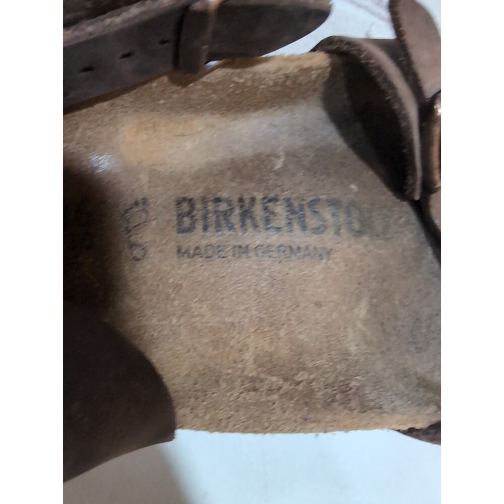 Birkenstock Yara Leather Strappy Sandal Size 36 US 5.0 Mocha Brown Ankle Strap - Picture 14 of 14